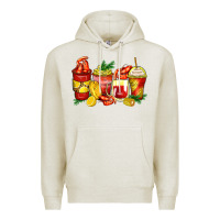 Oatmeal Heather crawfish coffee cups Premium Hoodie - Zillion Design Studio