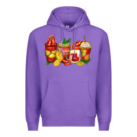 Purple crawfish coffee cups Premium Hoodie - Zillion Design Studio