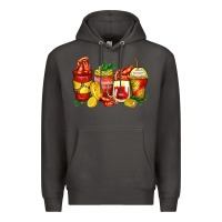 Smoke crawfish coffee cups Premium Hoodie - Zillion Design Studio