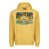 Antique Gold wranglin mama Premium Hoodie - texasbilliewilder