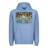 Colony Blue wranglin mama Premium Hoodie - texasbilliewilder