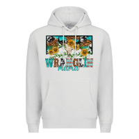Dove Grey wranglin mama Premium Hoodie - texasbilliewilder