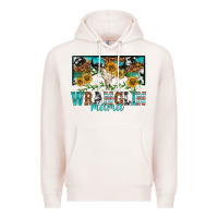 Pale Pink wranglin mama Premium Hoodie - texasbilliewilder