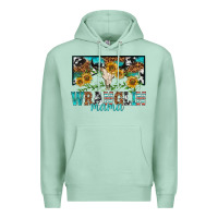 Seafoam wranglin mama Premium Hoodie - texasbilliewilder