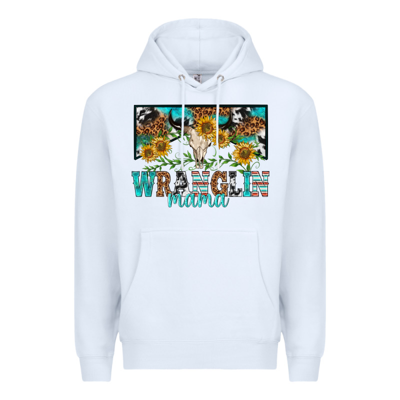 Wranglin Mama Premium Hoodie by texasbilliewilder | Teevron