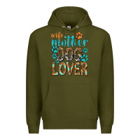Army Green wife mother dog lover with paws Premium Hoodie - texasbilliewilder