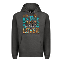 Charcoal Heather wife mother dog lover with paws Premium Hoodie - texasbilliewilder