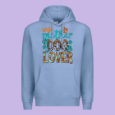 Wife Mother Dog Lover With Paws Premium Hoodie Designed By Texasbilliewilder