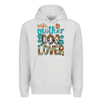 Dove Grey wife mother dog lover with paws Premium Hoodie - texasbilliewilder