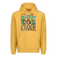Mustard wife mother dog lover with paws Premium Hoodie - texasbilliewilder