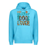 Ocean Blue wife mother dog lover with paws Premium Hoodie - texasbilliewilder