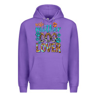 Purple wife mother dog lover with paws Premium Hoodie - texasbilliewilder