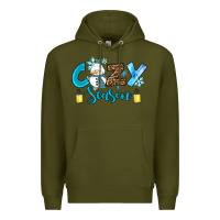 Army Green cozy season winter Premium Hoodie - RanaPortraitStore