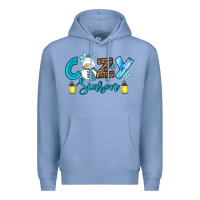 Colony Blue cozy season winter Premium Hoodie - RanaPortraitStore