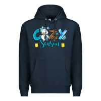 Navy cozy season winter Premium Hoodie - RanaPortraitStore