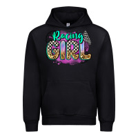 Black racing girl Urban Hoodie - Zillion Design Studio