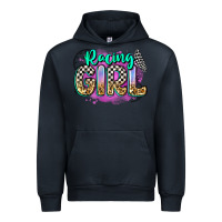 Navy racing girl Urban Hoodie - Zillion Design Studio