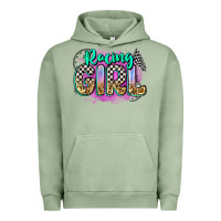 Pigment Oil Green racing girl Urban Hoodie - Zillion Design Studio