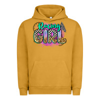 Pigment Peanut Butter racing girl Urban Hoodie - Zillion Design Studio