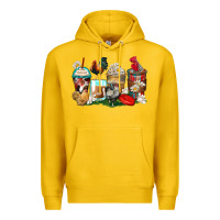 Lemon rooster coffee cups Premium Hoodie - Zillion Design Studio