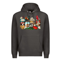 Smoke rooster coffee cups Premium Hoodie - Zillion Design Studio