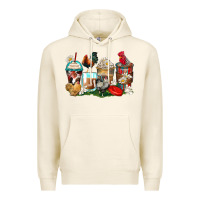 Tofu rooster coffee cups Premium Hoodie - Zillion Design Studio