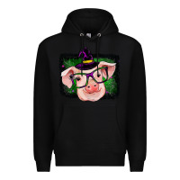 Black pig halloween Premium Hoodie - RanaPortraitStore