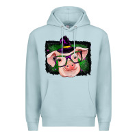 Blue Mist pig halloween Premium Hoodie - RanaPortraitStore