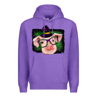 Purple pig halloween Premium Hoodie - RanaPortraitStore