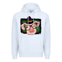 White pig halloween Premium Hoodie - RanaPortraitStore