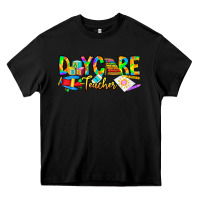 Black daycare teacher Heavy Core Tee - CowhideDigitalArt
