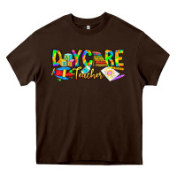 Chocolate Brown daycare teacher Heavy Core Tee - CowhideDigitalArt
