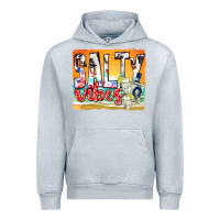 Heather Grey salty vibes Urban Hoodie - texasbilliewilder