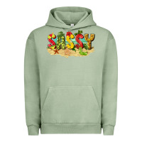 Pigment Oil Green sassy beach Urban Hoodie - texasbilliewilder