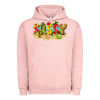 Pigment Salmon sassy beach Urban Hoodie - texasbilliewilder