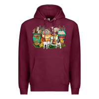 Goats Coffee Cups Premium Hoodie | Teevron