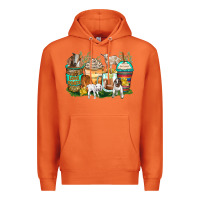 Carrot goats coffee cups Premium Hoodie - Zillion Design Studio