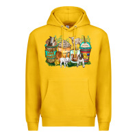 Lemon goats coffee cups Premium Hoodie - Zillion Design Studio