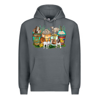 Rock goats coffee cups Premium Hoodie - Zillion Design Studio