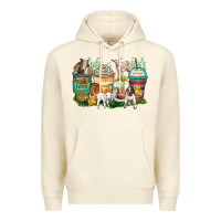 Sandshell goats coffee cups Premium Hoodie - Zillion Design Studio