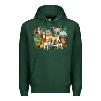 Sports Green goats coffee cups Premium Hoodie - Zillion Design Studio