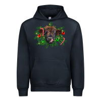 Navy Christmas highland calf Urban Hoodie - RanaPortraitStore