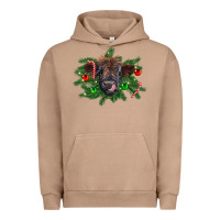 Christmas Highland Calf Urban Hoodie | Teevron