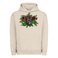 Pigment French Oak Christmas highland calf Urban Hoodie - RanaPortraitStore