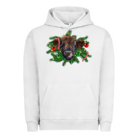 Pigment Lunar Rock Christmas highland calf Urban Hoodie - RanaPortraitStore