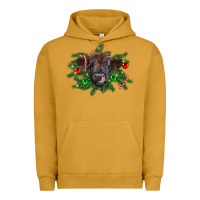 Pigment Peanut Butter Christmas highland calf Urban Hoodie - RanaPortraitStore