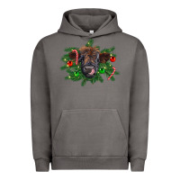 Pigment Tornado Christmas highland calf Urban Hoodie - RanaPortraitStore