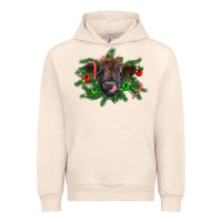 Sandshell Christmas highland calf Urban Hoodie - RanaPortraitStore