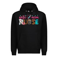 Black wife mom nurse Premium Hoodie - texasbilliewilder