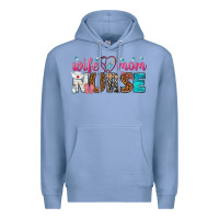 Colony Blue wife mom nurse Premium Hoodie - texasbilliewilder